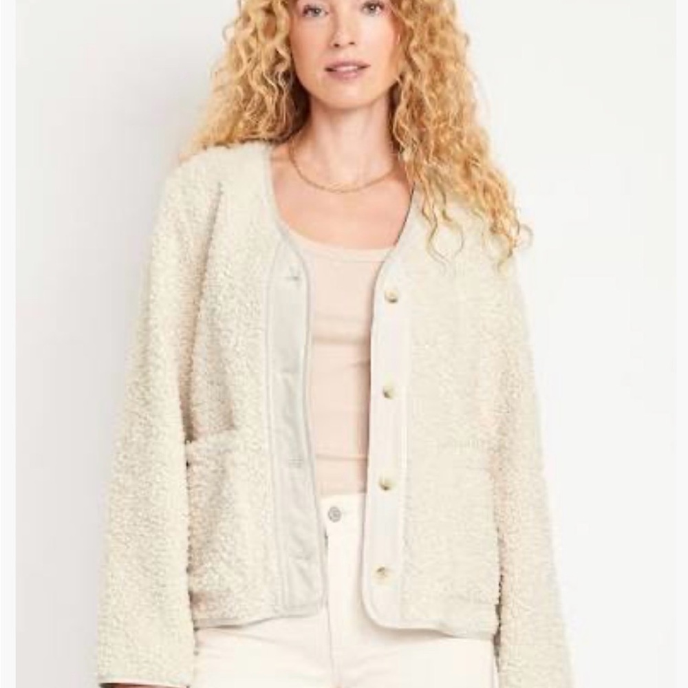 Old Navy Button-Down Sherpa Jacket